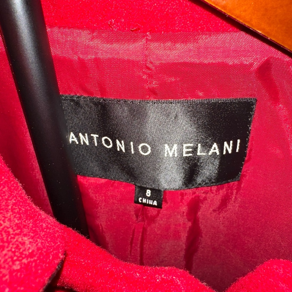ANTONIO MELANI Red Toggle Coat - image 5